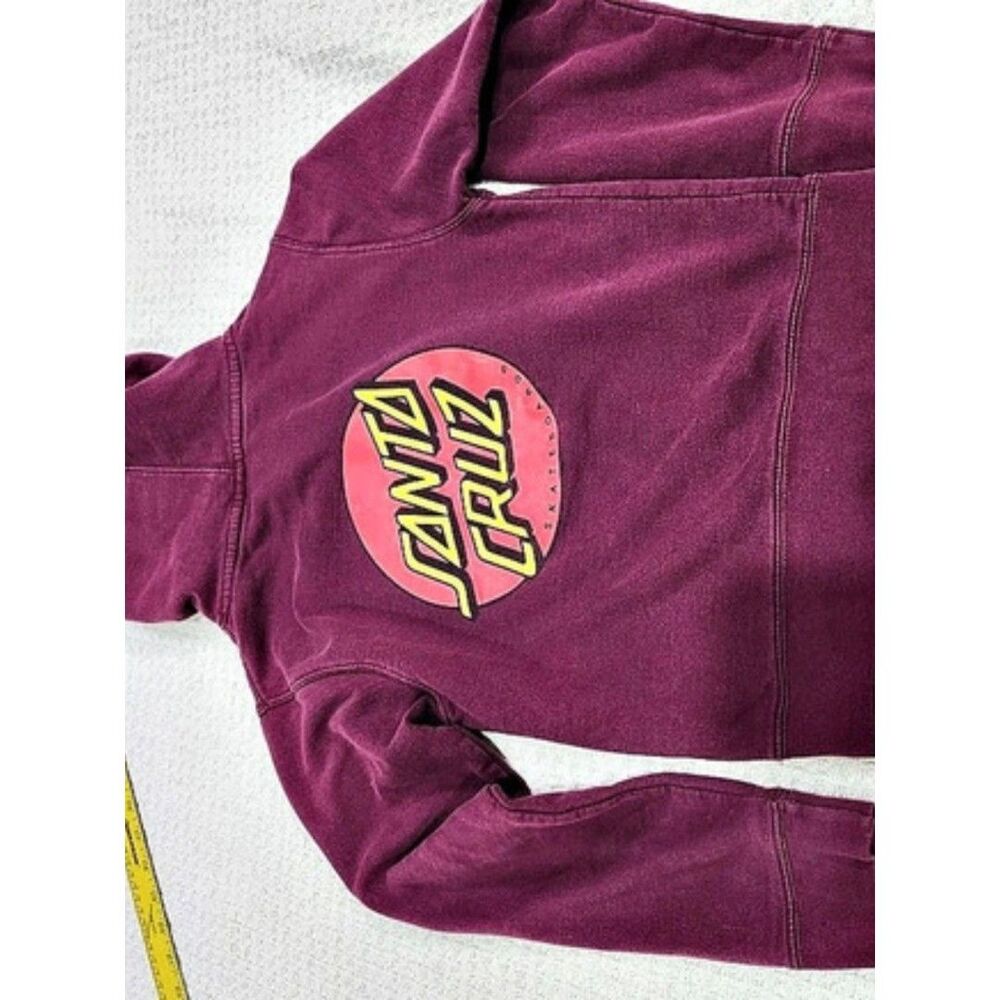 Santa Cruz Youth Pullover Hoodie Maroon Small